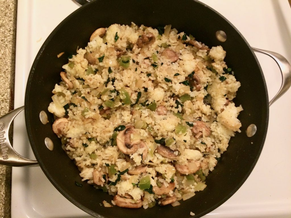 Sautéed rice with kale3