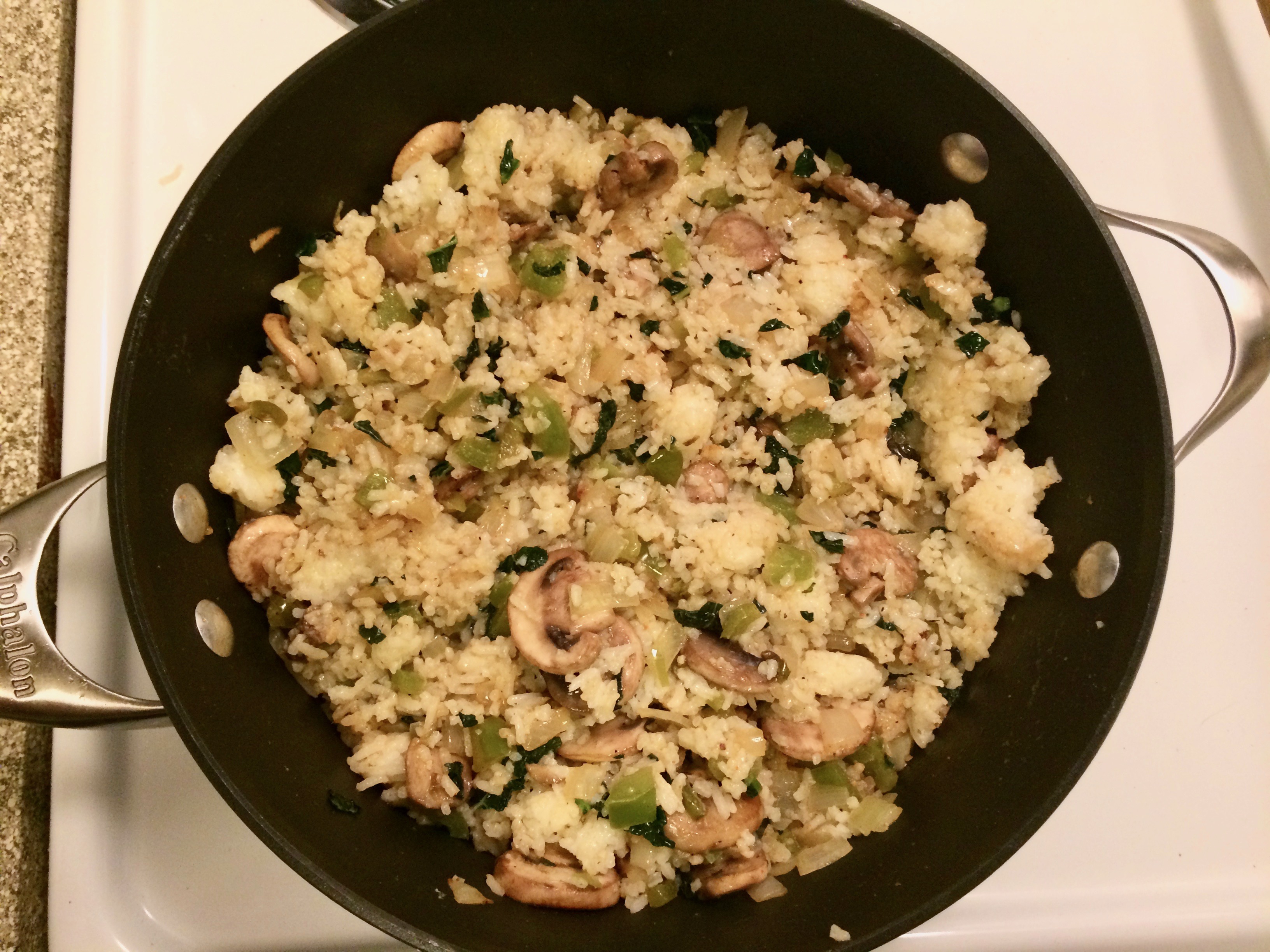 Sautéed Rice with Kale